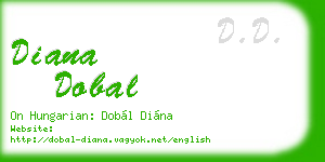 diana dobal business card