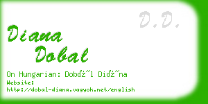 diana dobal business card